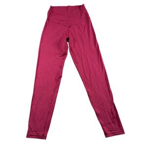 Aerie offline Real Me 7/8 Leggings Burgundy Crossover High Rise Medium gym women